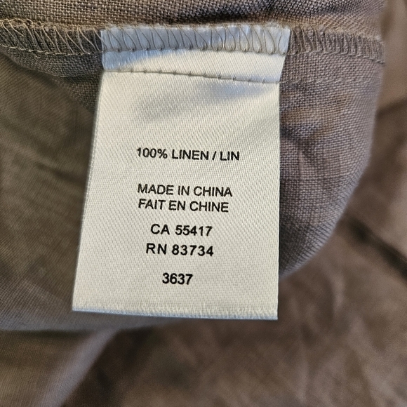 Feelgoodstore 100% Linen Shirt dress Size 1X NWOT - Picture 7 of 7